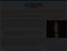 Tablet Screenshot of holycrosshealth.com